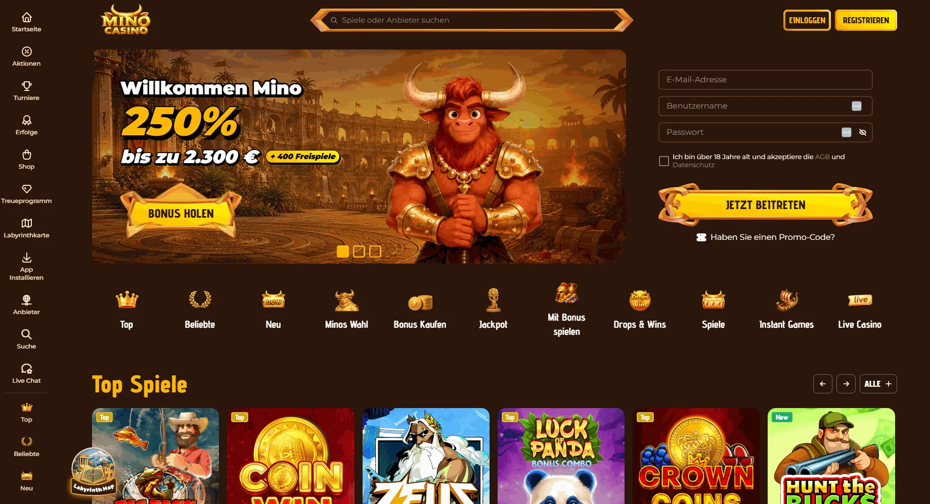 Mino Casino ohne Verifizierung Österreich